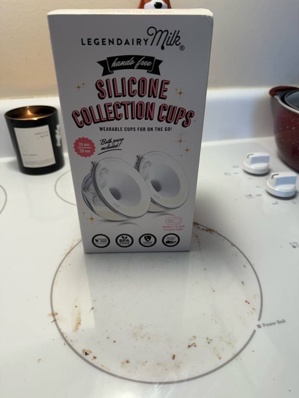 Silicone Collection Cups - White Wearable Breast Cups